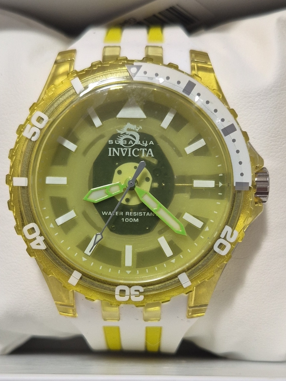 Invicta Subaqua Chromamode Yellow and White Subaqua Diver Style Watch